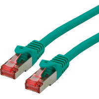 ROLINE S/FTP Patch Cord Cat.6 Component Level, LSOH, green, 0.3 m