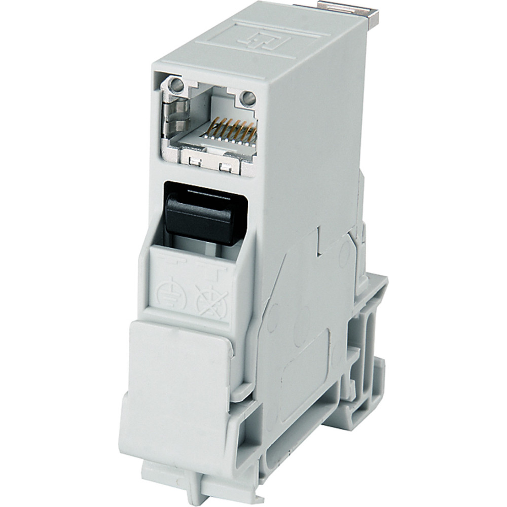 Telegärtner TELEGÄRTNER STX mounting rail outlet, RJ45 jack B Cat.6A
