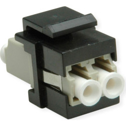 Roline Fiber Optic Keystone Jack, LC/LC Duplex, Multiode, OM2
