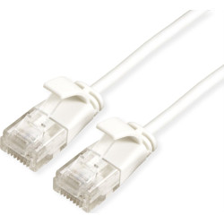 Roline Green UTP Data Center Patch Cord Cat.6A (Class EA), LSOH, Slim, white, 0.