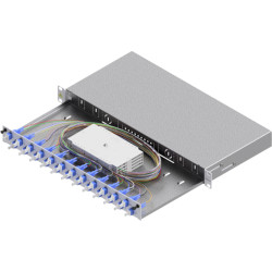 Easylan FO Splice Housing, Grade C 19" 1U, 24 Ports, 24x LC-Duplex, OS2