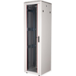 Roline 19-inch Network Cabinet Pro 42 U, 600x600 WxD glass door grey