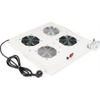 Roline 19-inch roof fan unit 2 fans, grey