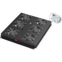 Roline 19-inch roof-mounted fan unit 6 fans, Thermostat black