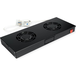 Roline 19-inch roof fan unit 2 fans, Thermostat black