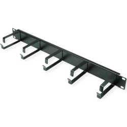 1U kabeļu organizators, melns, Value