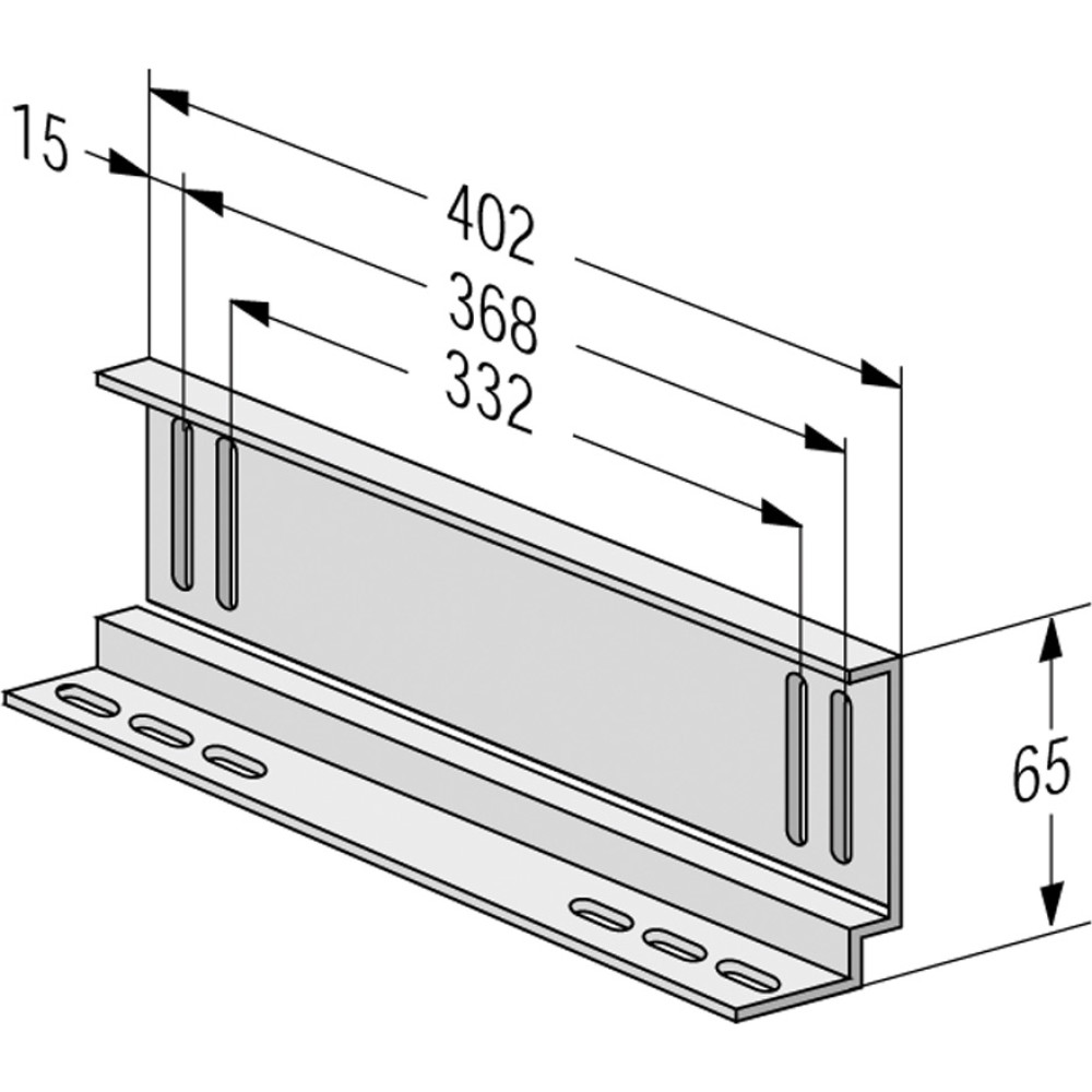 Apranet Gleitschienen 1 Paar, Schraubmontage, 402mm