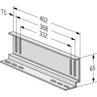 Apranet Gleitschienen 1 Paar, Schraubmontage, 402mm