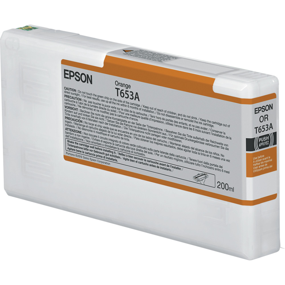 Epson T653A Orange Ink Cartridge (200ml)