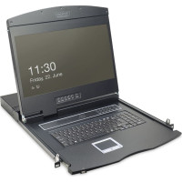 Digitus 19\" LCD KVM Console, 16-Port VGA, german Keyboard