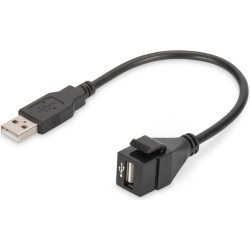 Digitus USB 2.0 Keystone Module with 16 cm cable (Female/Male)