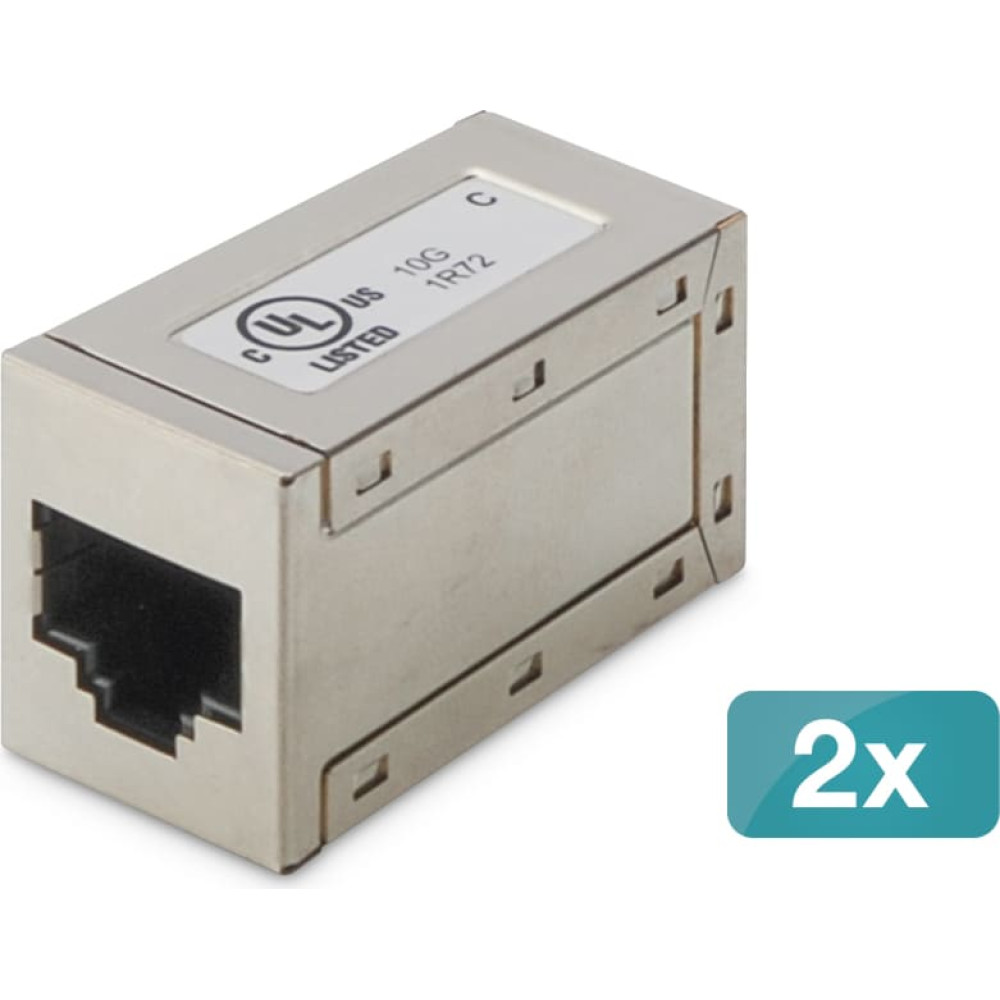 Digitus CAT?6,?modular?couplers,?shielded - 2 pieces