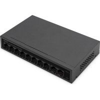 Digitus 8- Port Fast Ethernet PoE Networkswitch, Desktop, unmanaged, 60 W, af/at