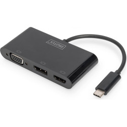 Digitus USB-C? 3in1 Triple Monitor Adapter (HDMI, DP, VGA)