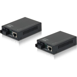 Level One LevelOne FVT-2202 tīlkla mediju pārveidotājs 100 Mbit/s Melns