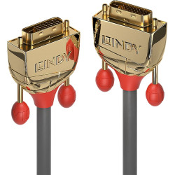 Lindy 10m DVI-D Dual Link Cable, Gold Line