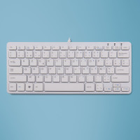 R-Go Tools R-Go Tastatur Compact BE-Layout weiß