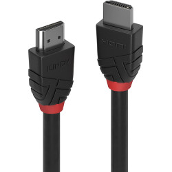 Lindy 0.5m High Speed HDMI Cable, Black Line