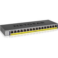 Netgear GS116PP Nepārvaldīts Gigabit Ethernet (10/100/1000) Power over Ethernet (PoE) Melns