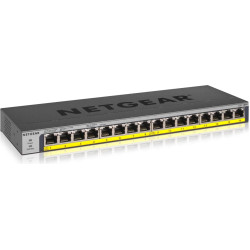 Netgear GS116PP Nepārvaldīts Gigabit Ethernet (10/100/1000) Power over Ethernet (PoE) Melns