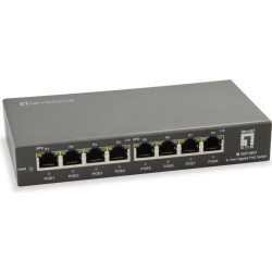 Level One LevelOne GEP-0823 tīkla pārslēgs Gigabit Ethernet (10/100/1000) Power over Ethernet (PoE) Melns