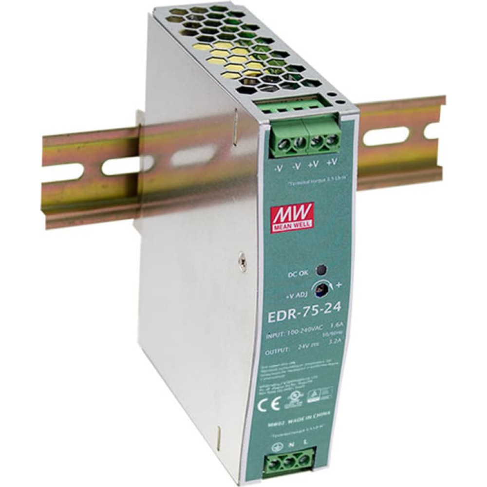Level One LevelOne POW-4821 barošanas avotu vienība 75 W Piparmētru krāsa, Sudrabs