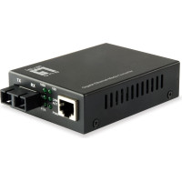 Level One LevelOne GVT-2002 tīlkla mediju pārveidotājs 1000 Mbit/s 1310 nm Viens režīms Melns