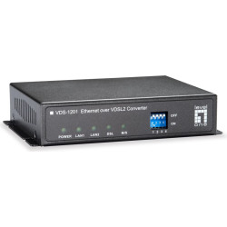 Level One LevelOne VDS-1201 tīlkla mediju pārveidotājs 100 Mbit/s Melns