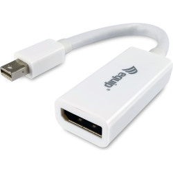 Equip 133440 video kabeļu aksesuārs 0,15 m Mini DisplayPort DisplayPort Balts