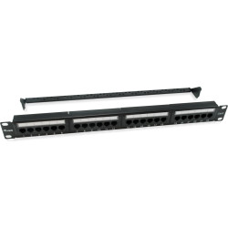 Equip Patchpanel 24x RJ45 Cat6  19" 1U Dual-IDC-komp.