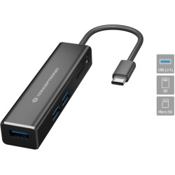 Conceptronic 3-Port USB-C->USB-A 3.0/SD/MicroSD/TF card slot
