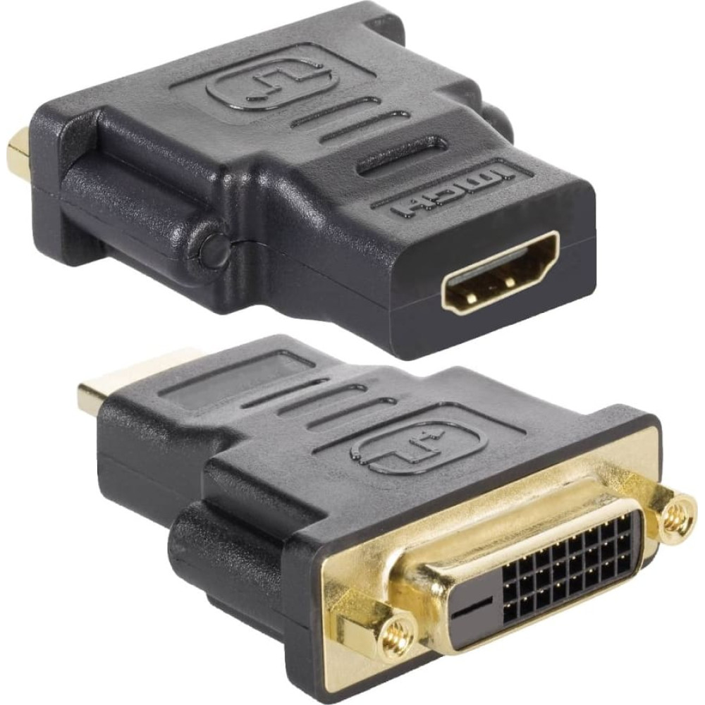 Techly DVI-D - HDMI F/F Melns