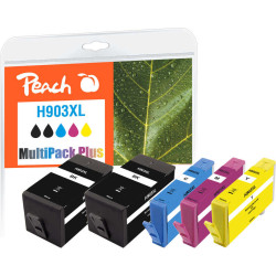 Peach PI300-865 tintes kārtridžs 5 pcs Saderība Augsta (XL) produktivitāte Melns, Tirkīzzils, Fuksīns, Dzeltens