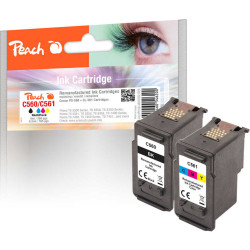 Peach 321029 tintes kārtridžs 2 pcs Saderība Standarta produktivitāte Melns, Tirkīzzils, Fuksīns, Dzeltens