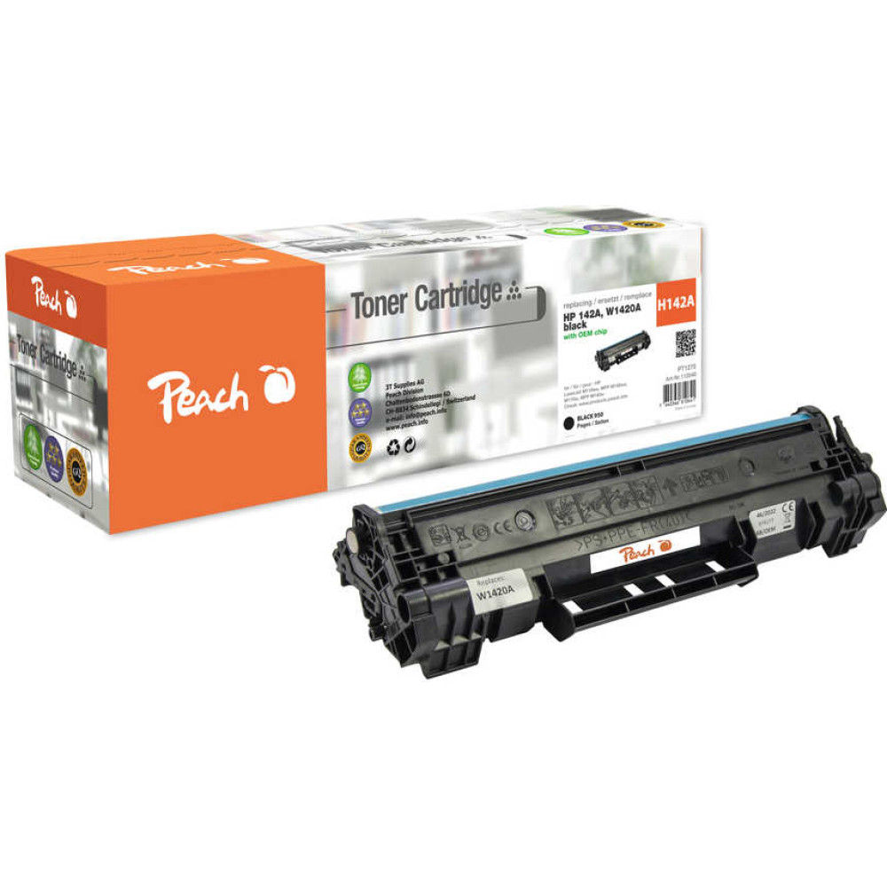 Peach 112540 tonera kārtridžs 1 pcs Saderība Melns