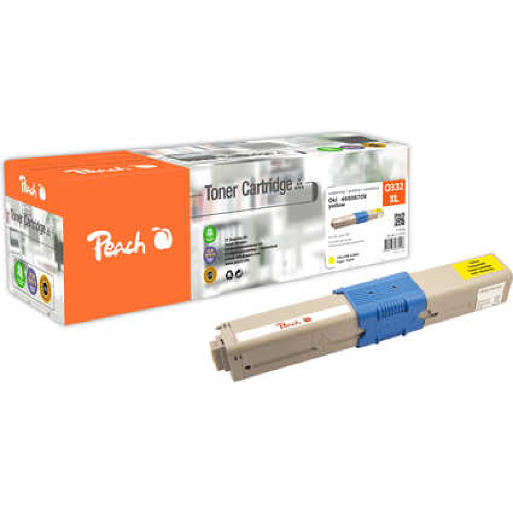 Peach 112104 tonera kārtridžs 1 pcs Saderība Dzeltens