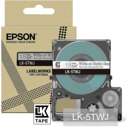 Epson LK-5TWJ Transparent, White