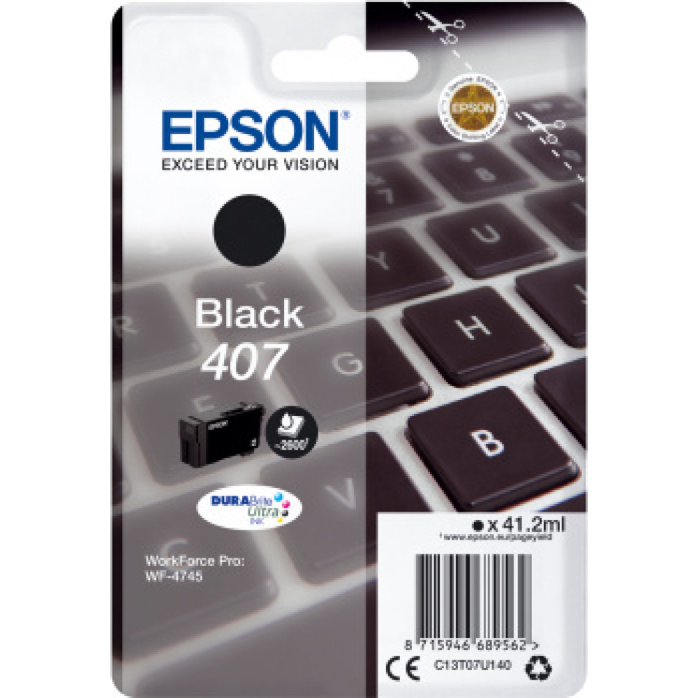 Epson WF-4745 tintes kārtridžs 1 pcs Oriģināls Augsta (XL) produktivitāte Melns