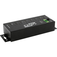 Exsys EX-1537HMVS Managed 7-Port USB-C 3.2 Gen 1 Metall HUB mit 15KV EDS Überspannungsschutz