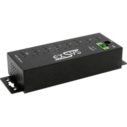 Exsys EX-1537HMVS Managed 7-Port USB-C 3.2 Gen 1 Metall HUB mit 15KV EDS Überspannungsschutz