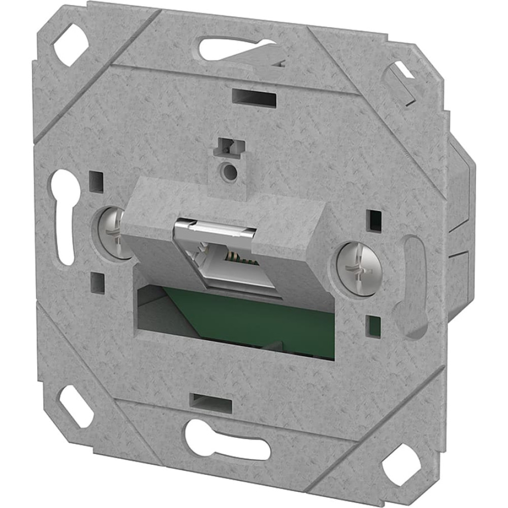 Metz Connect E-DAT C6A LSA++ Dose, 1 Port, UP0, metallisch