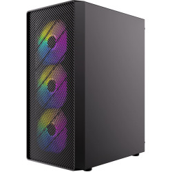 Antec AX26 RGB Elite PC case Midi Tower Gaming ATX, black