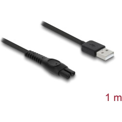 Delock USB Charging Cable 5 V for Electric Shavers compatible with Philips QP2724, QP2834, QP1924, MG9520 series - shaver charger replacement cable 1 m