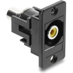 Delock Panel Mount RCA female RCA female yellow / black