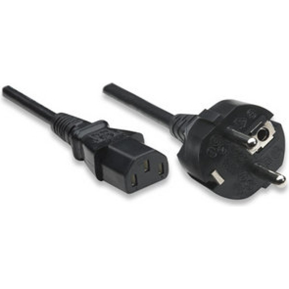 Manhattan 308373 elektrības kabelis Melns 3 m