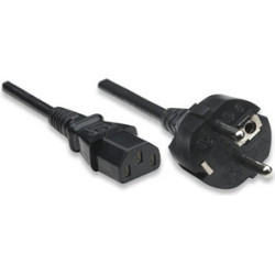 Manhattan 308373 elektrības kabelis Melns 3 m