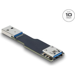 Delock USB 10 Gbps Adapter USB Type-A female to male straight flat