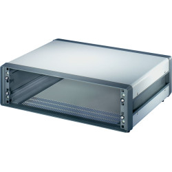 Schroff Comptec 19" Desktop Case, Unshielded, Steel Cover, 3 U, 84 HP, 500 mm