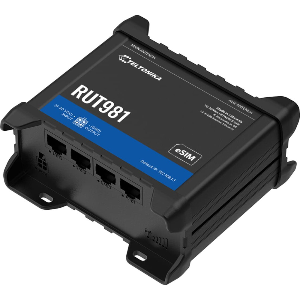 Teltonika RUT981 CAT4 LTE Router Dual SIM & eSIM