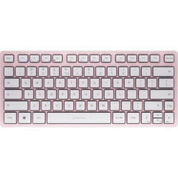 Cherry KW 7100 MINI BT tastatūra Universāls Bluetooth sistēma QWERTY US International Rozā